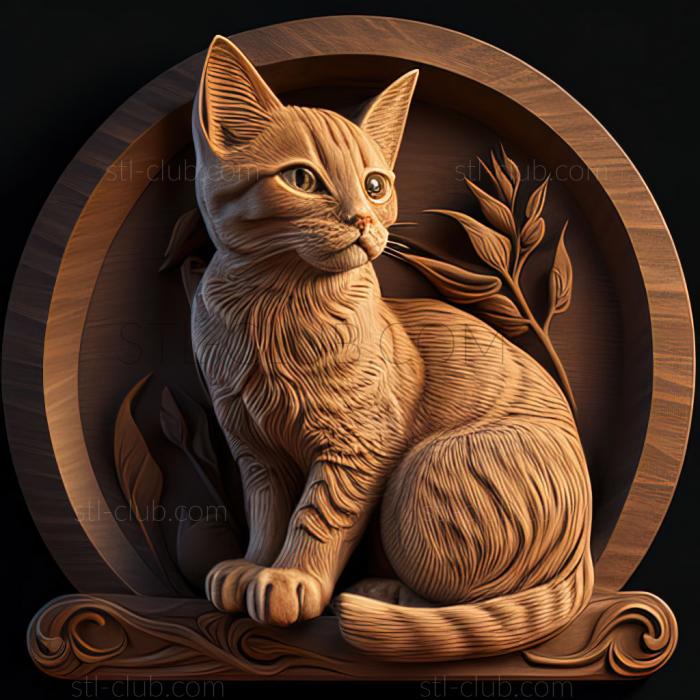 3D model st Meow cat famous animal (STL)